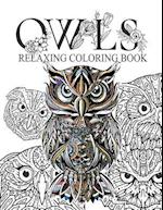 Owls Relaxing coloring book