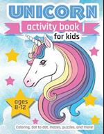 Unicorn Activity Book For Kids