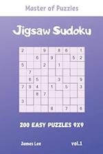 Master of Puzzles - Jigsaw Sudoku 200 Easy Puzzles 9x9 vol.1