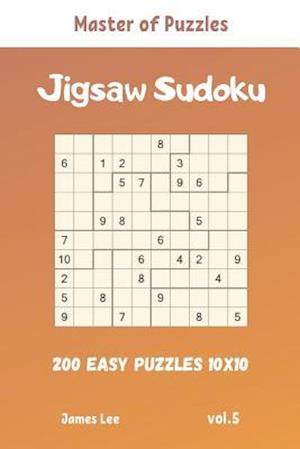 Master of Puzzles - Jigsaw Sudoku 200 Easy Puzzles 10x10 vol.5