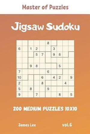 Master of Puzzles - Jigsaw Sudoku 200 Medium Puzzles 10x10 vol.6