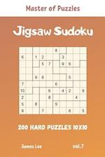 Master of Puzzles - Jigsaw Sudoku 200 Hard Puzzles 10x10 vol.7