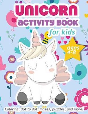 Unicorn Activity Book For Kids Ages 4-8