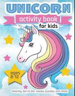 Unicorn Activity Book For Kids Ages 8-12