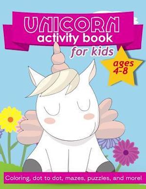Unicorn Activity Book For Kids Ages 4-8