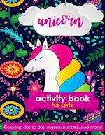Unicorn Activity Book For Girls