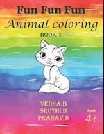 Fun Fun Fun - Animal Coloring Book 1