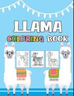 Llama Coloring Book