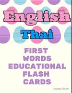 English Thai First Words Educational Flash Cards