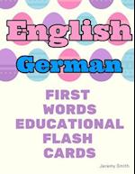 English German First Words Educational Flash Cards