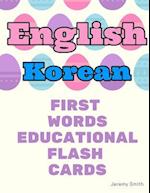 English Korean First Words Educational Flash Cards