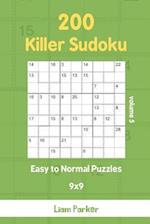 Killer Sudoku - 200 Easy to Normal Puzzles 9x9 vol.5