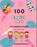 100 English Thai Coloring Pages Workbook