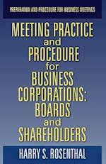 Meeting Practice and Procedure for Business Corporations