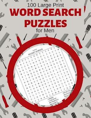 100 Large Print Word Search Puzzles For Men