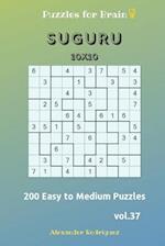 Puzzles for Brain - Suguru 200 Easy to Medium Puzzles 10x10 vol.37