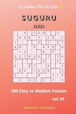 Puzzles for Brain - Suguru 200 Easy to Medium Puzzles 11x11 vol.39