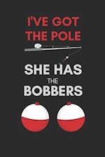 I've got the pole, she has the bobbers