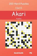 Akari Puzzles - 200 Hard Puzzles 15x15 vol.3