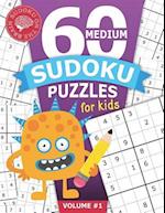 60 Medium Sudoku Puzzles for Kids