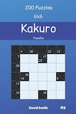 Kakuro Puzzles - 200 Puzzles 6x6 vol.2