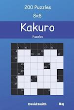 Kakuro Puzzles - 200 Puzzles 8x8 vol.4