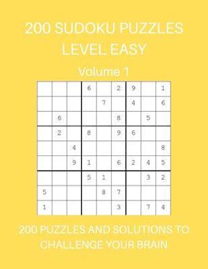 200 Sudoku Puzzles Level Easy Volume 1