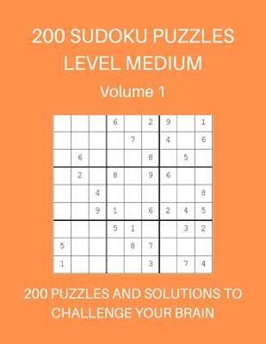 200 Sudoku Puzzles Level Medium Volume 1