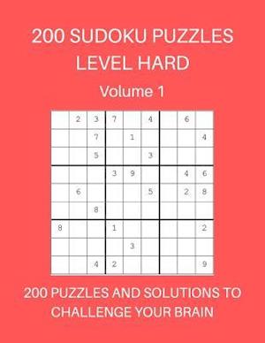 200 Sudoku Puzzles Level Hard Volume 1