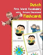 Dutch First Words Vocabulary with Pictures Educational Flashcards