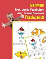 German First Words Vocabulary with Pictures Educational Flashcards