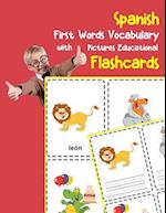 Spanish First Words Vocabulary with Pictures Educational Flashcards