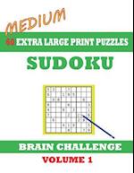 Sudoku 60 Medium Extra Large Print Puzzles