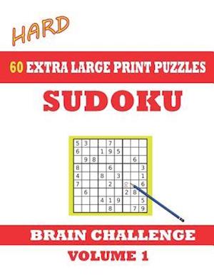 Sudoku 60 Hard Extra Large Print Puzzles