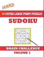 Sudoku 60 Hard Extra Large Print Puzzles