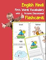 English Hindi First Words Vocabulary with Pictures Educational Flashcards