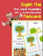 English Thai First Words Vocabulary with Pictures Educational Flashcards