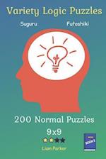 Variety Logic Puzzles - Suguru, Futoshiki 200 Normal Puzzles 9x9 Book 2