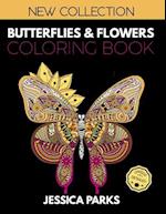 Butterflies and Flowers Coloring Book