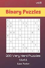 Binary Puzzles - 200 Very Hard Puzzles 11x11 vol.8