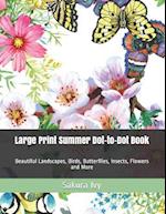 Large Print Summer Dot-to-Dot Book