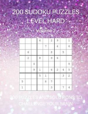 200 Sudoku Puzzles Level Hard Volume 2