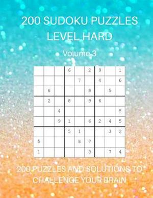 200 Sudoku Puzzles Level Hard Volume 3