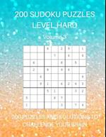 200 Sudoku Puzzles Level Hard Volume 3