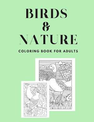 Birds & Nature Coloring Book for Adults