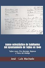 Censo eclesiástico de habitantes del Ayuntamiento de Tejina en 1840