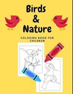 Birds & Nature Coloring Book for Children