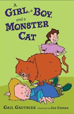 Girl, a Boy, and a Monster Cat