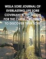 WISLA SORE JOURNAL OF EVERLASTING LIFE SORE COVENANT X 101 ZILLION FOR THE CHRIST CHILDEREN TO DISCOVER THIER SORE 