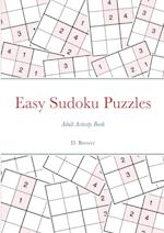 Easy Sudoku Puzzles, Adult Activity Book 